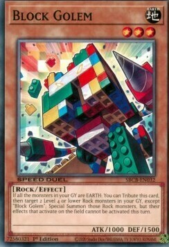 Block Golem Card Front