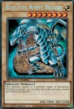 Blue-Eyes White Dragon Card Front