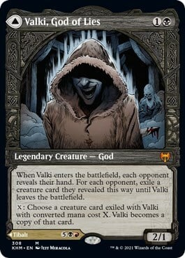 Valki, God of Lies // Tibalt, Cosmic Impostor Card Front