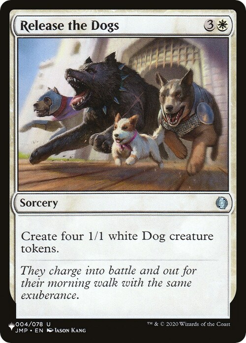 Release the Dogs Card Front