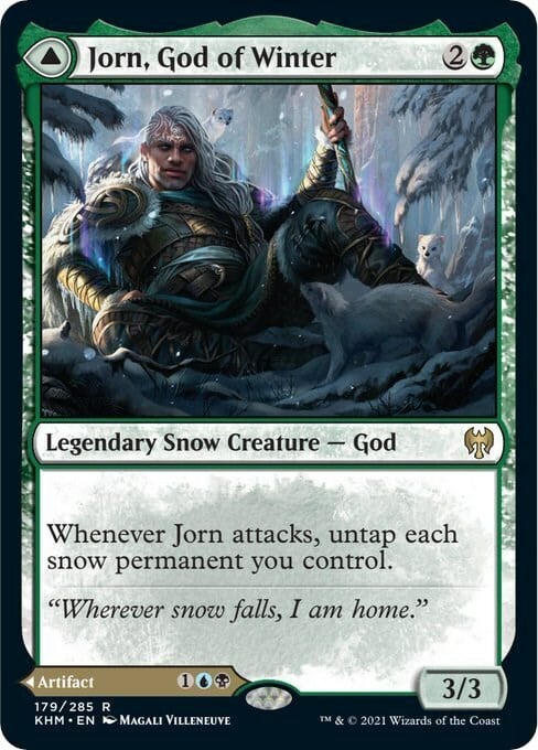 Jorn, God of Winter // Kaldring, the Rimestaff Card Front