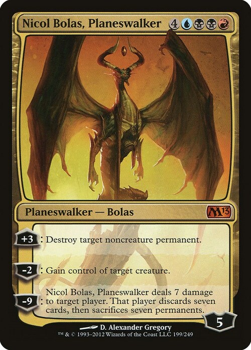 Nicol Bolas, Planeswalker Card Front