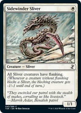 Sidewinder Sliver Card Front