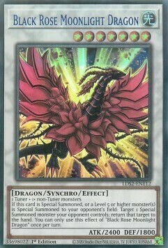 Black Rose Moonlight Dragon Card Front