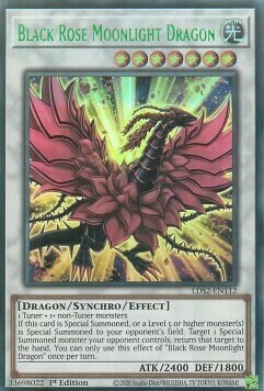 Black Rose Moonlight Dragon Card Front