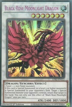 Black Rose Moonlight Dragon Card Front