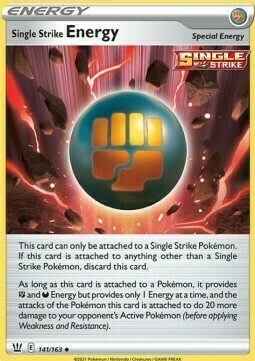 Single Strike Energy Card Front