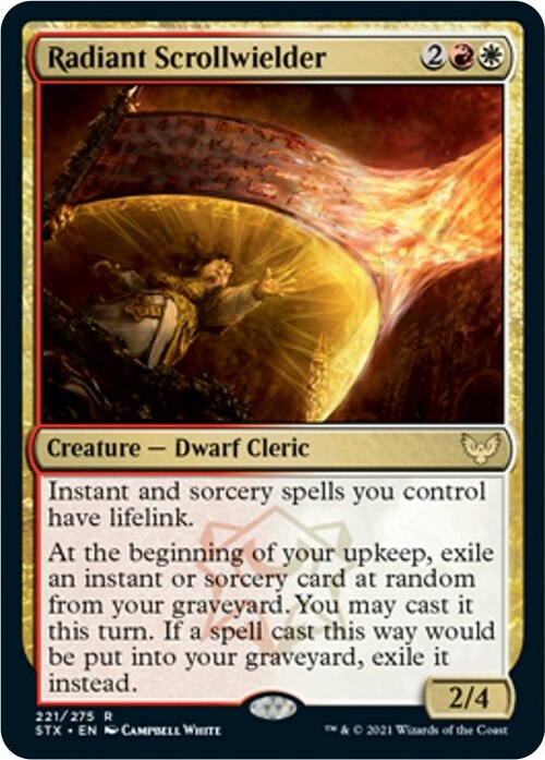 Radiant Scrollwielder Card Front