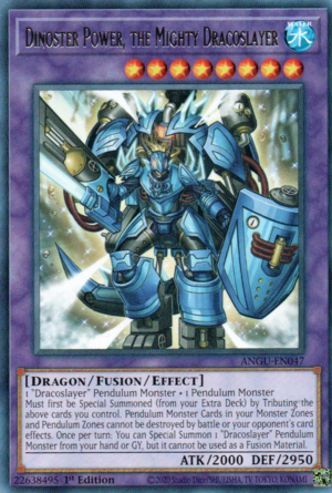 Dinoster Power, the Mighty Dracoslayer Card Front