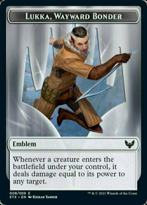 Lukka, Wayward Bonder Emblem // Elemental Card Front