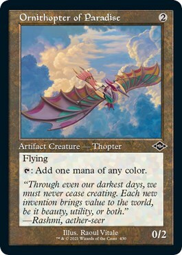 Ornithopter of Paradise Card Front