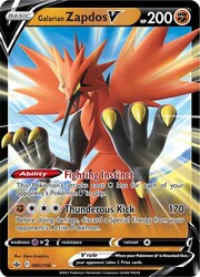 Zapdos di Galar V [Fighting Instinct | Thunderous Kick]