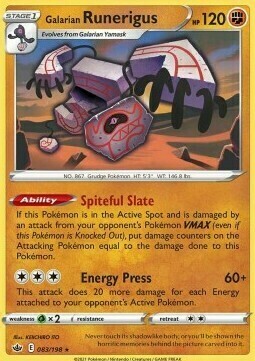 Galarian Runerigus Card Front