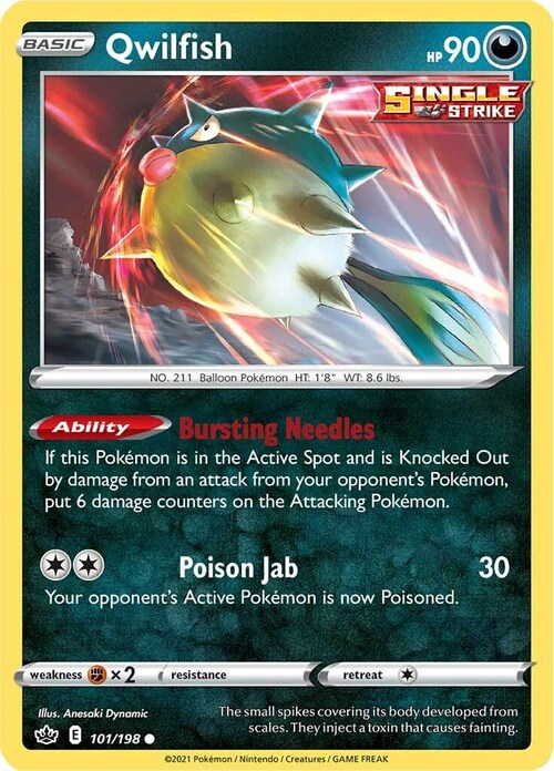 Qwilfish Card Front