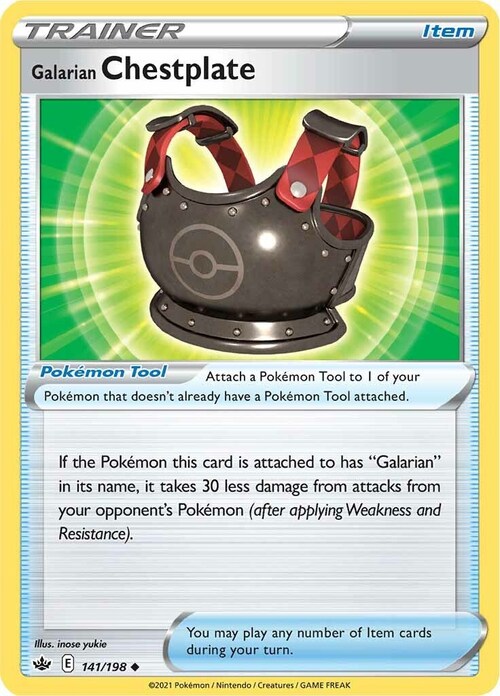 Galarian Chestplate Card Front