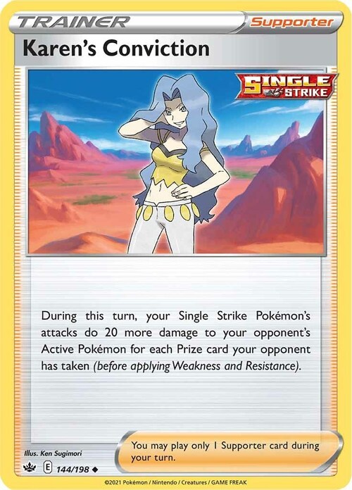 Karen's Conviction Card Front
