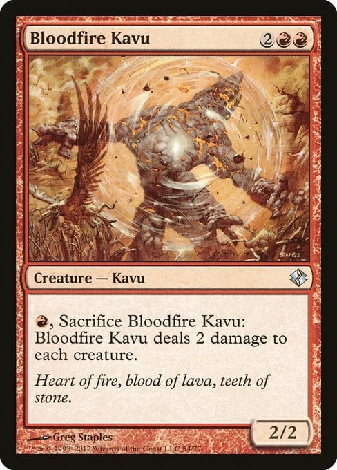 Bloodfire Kavu Card Front