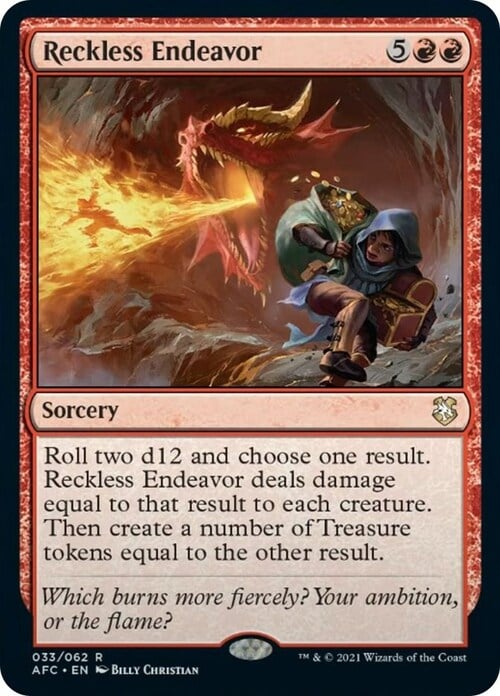 Reckless Endeavor Card Front