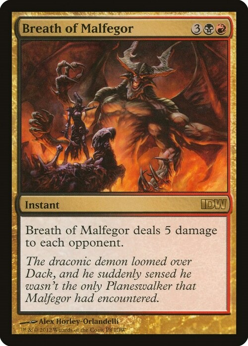 Breath of Malfegor Card Front