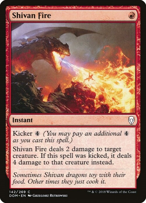 Shivan Fire Card Front