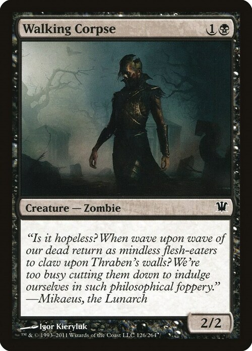 Walking Corpse Card Front