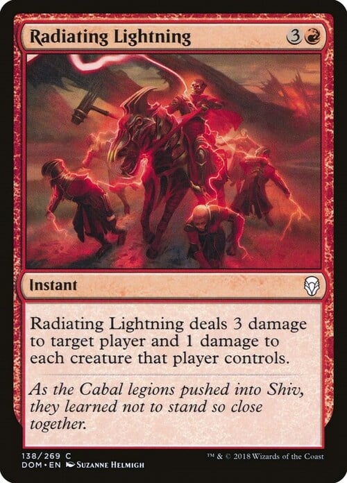 Radiating Lightning Card Front