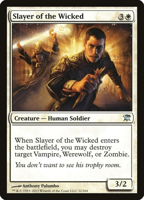 Slayer of the Wicked Card Front