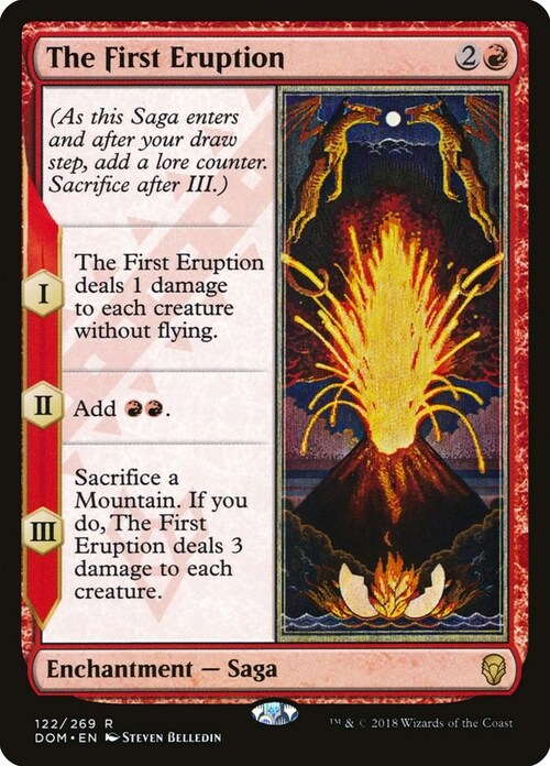 The First Eruption Card Front