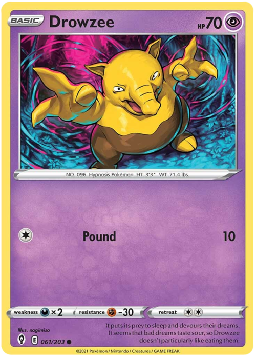 Drowzee Card Front