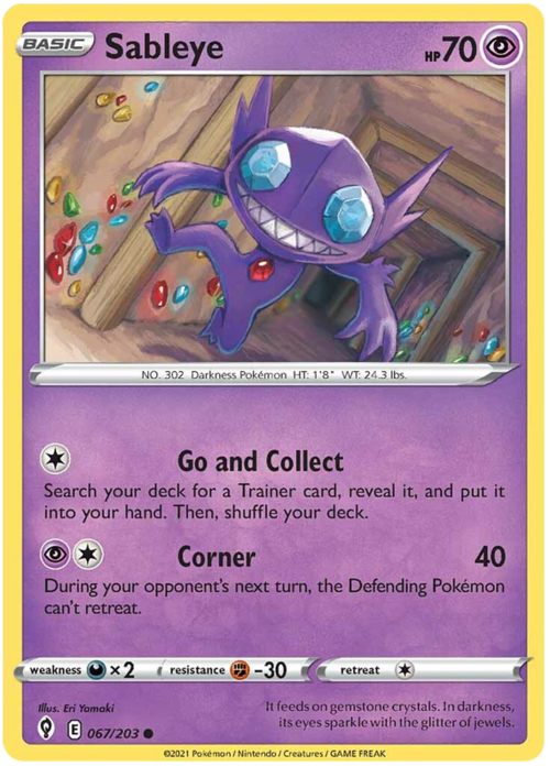 Sableye Card Front