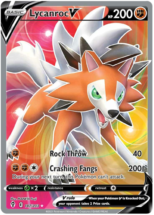 Lycanroc V Card Front