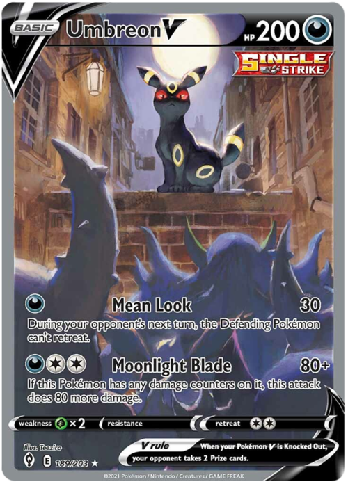 Umbreon V Card Front