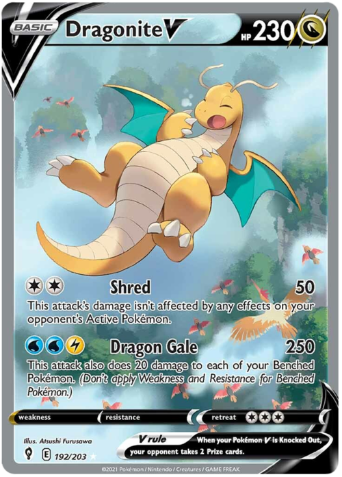 Dragonite V Card Front