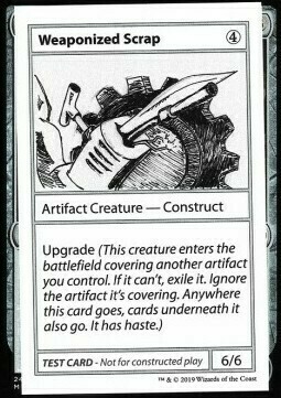 Weaponized Scrap Card Front