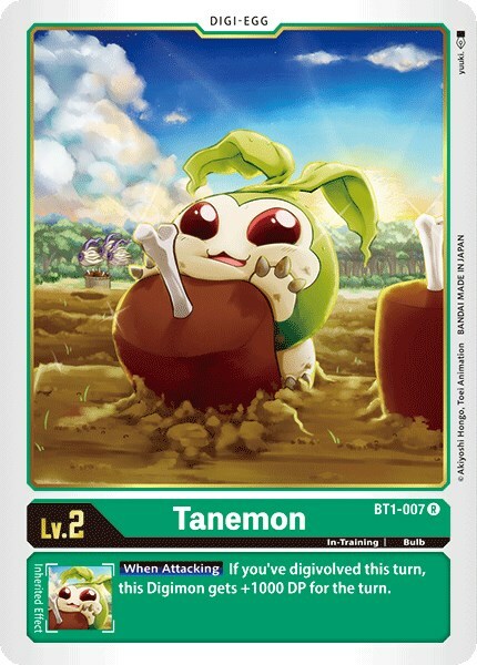 Tanemon Card Front