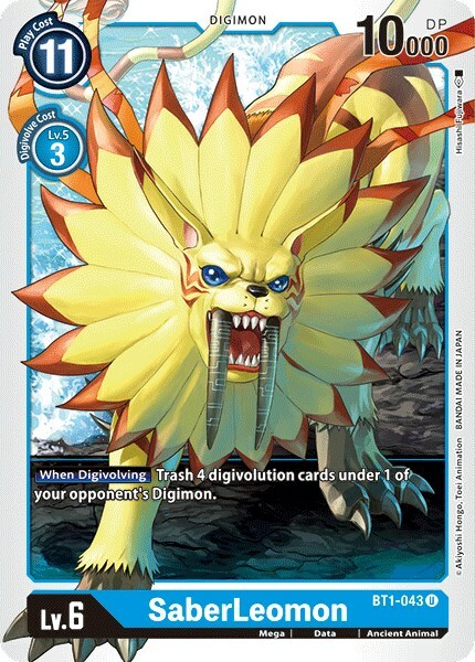 SaberLeomon Card Front