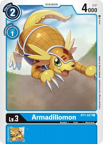 Armadillomon Card Front