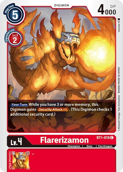 Flarerizamon Card Front