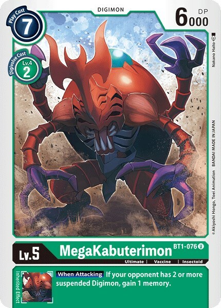 MegaKabuterimon Card Front