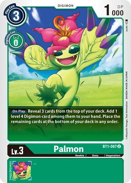 Palmon Card Front