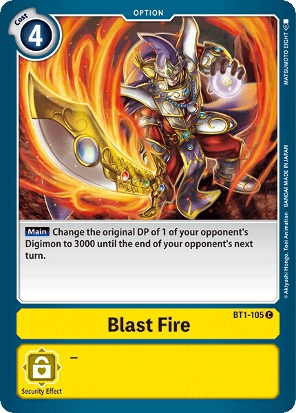 Blast Fire Card Front