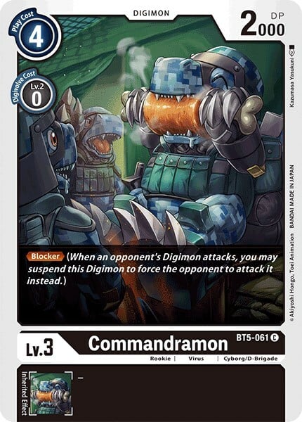 Commandramon Card Front