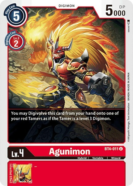 Agunimon Card Front