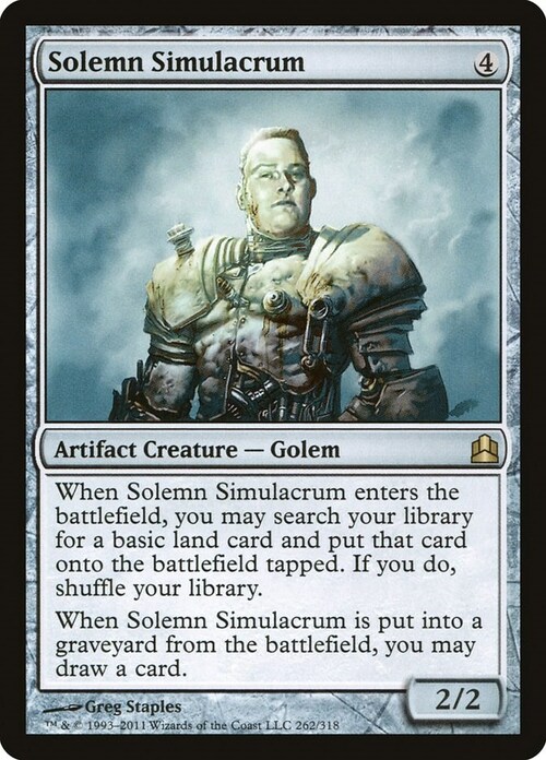 Solemn Simulacrum Card Front