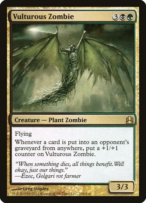 Vulturous Zombie Card Front