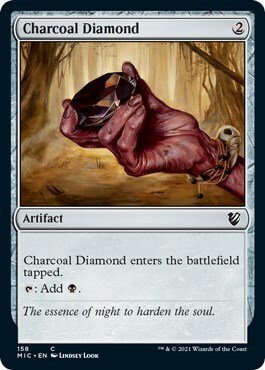 Charcoal Diamond Card Front