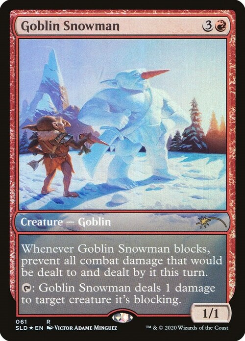 Goblin Snowman Card Front