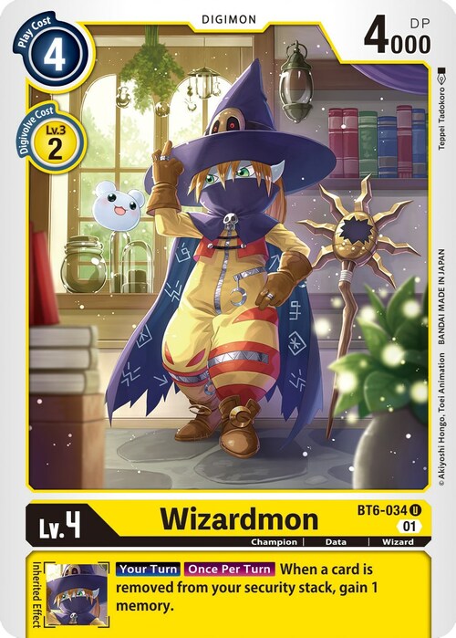 Wizardmon Card Front