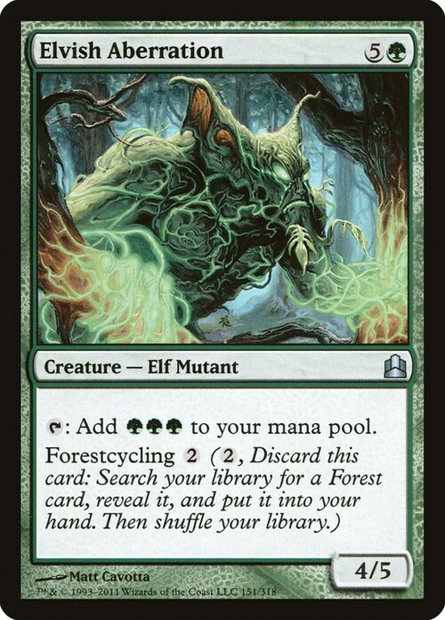 Elvish Aberration Card Front