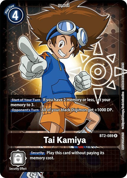 Tai Kamiya Card Front